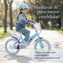 Toimsa Bicicleta Frozen Huffy 16" para Niños de 5 a 8 Años Color Azul