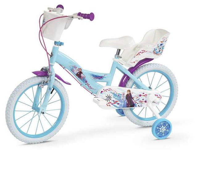 Toimsa Bicicleta Frozen Huffy 16" para Niños de 5 a 8 Años Color Azul