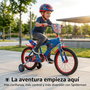 Huffy Bicicleta Spiderman 16" para Niños de 5 a 8 Años Color Azul