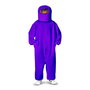 My Other Me Disfraz Among Us Impostor Purple Talla XL (Escafandra y Traje con Cremallera y Bolsillos)