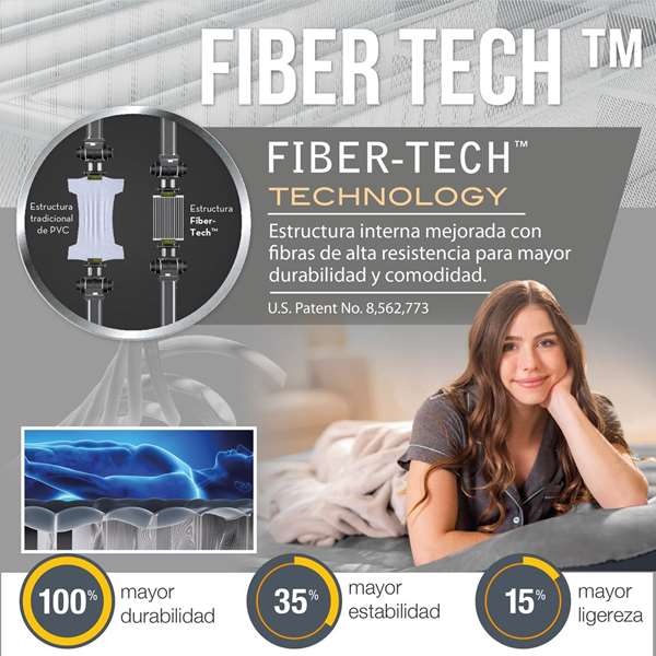 Intex Colchón Flotado Dura-Beam Standard Classic Downy 137x191x25 cm