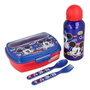Safta Set de Botella, Sandwichera y Cubiertos Mickey Mouse Happy Smiles Surtido