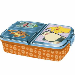 Stor Sandwichera Pokemon con multiples compartimentos 21x14.50x7.50 cm