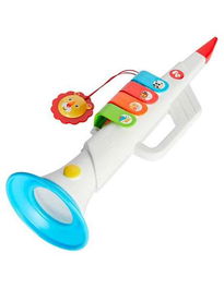Fisher Price Trompeta 4 Notas Juguete Musical Infantil 9x30 cm