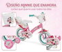 Huffy Bicicleta Minnie 12" (3/5 años) Rosa