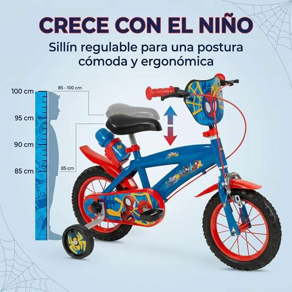 Huffy Bicicleta Spiderman 12" (3-5 Años)