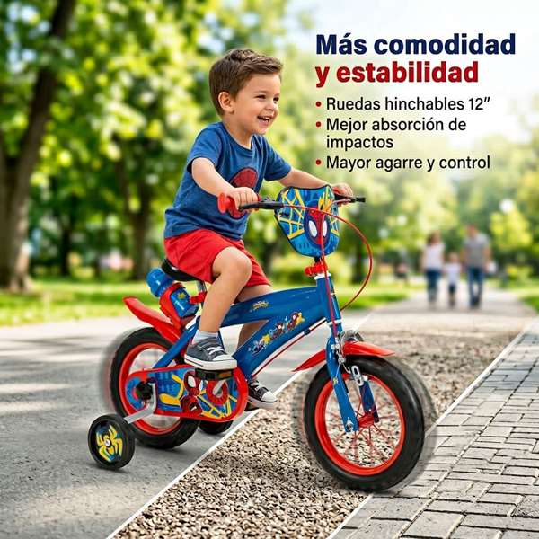 Huffy Bicicleta Spiderman 12" (3-5 Años)
