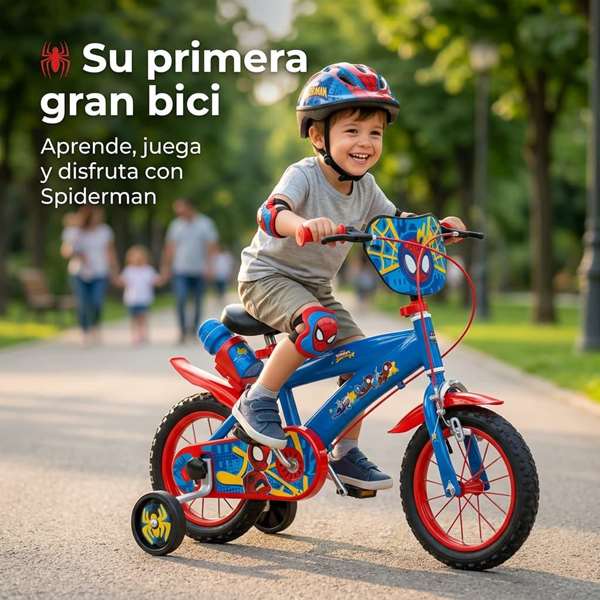 Huffy Bicicleta Spiderman 12" (3-5 Años)