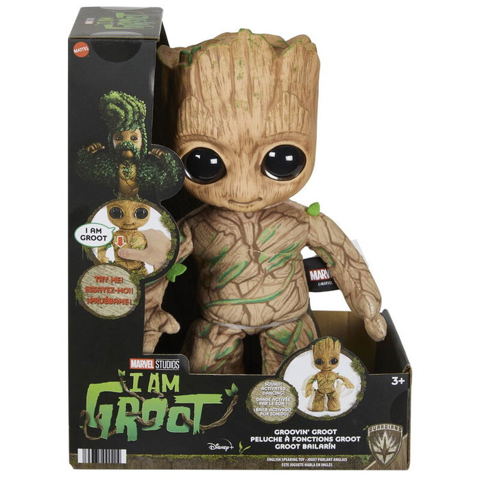 MATTEL Marvel Peluche Groot Bailón con Luces y Sonidos