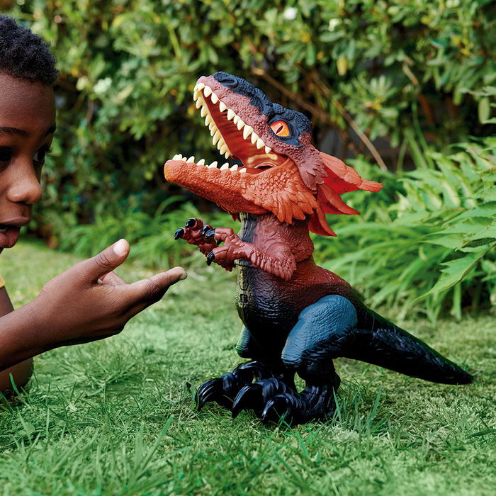 Mattel Jurassic World Pirorraptor GWD70 Dinosaurio Electrónico Interactivo para Niños +4 Años