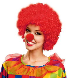 My Other Me Peluca rizada roja M 80 g