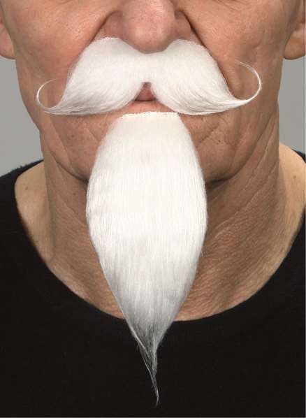 My Other Me Barba y Perilla Adulto Blanca Talla Única Multicolor