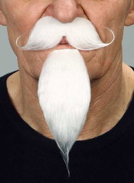 My Other Me Barba y Perilla Adulto Blanca Talla Única Multicolor