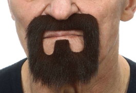 My Other Me Barba y bigote multicolor talla única para adultos