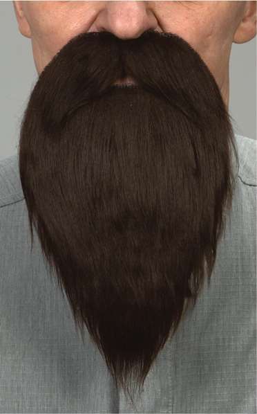 My Other Me Barba y bigote adulto moreno talla única multicolor