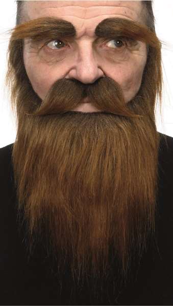 My Other Me Barba, Bigote y Cejas Talla Única Adulto Español Inglés Francés Italiano Portugués Alemán