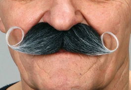 My Other Me Bigote Talla Única Multicolor Accesorio Disfraz Adulto
