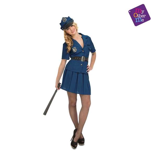 My Other Me Disfraz de Policía para Niña, Incluye Sombrero, Chaqueta, Cinturón y Falda, Talla XS (10-12 Años)
