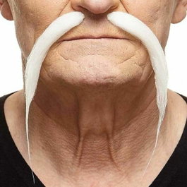 My Other Me Bigote blanco talla única