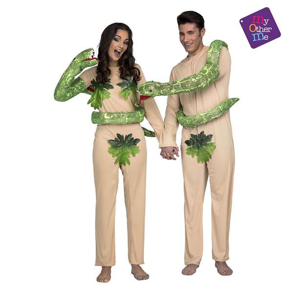 My Other Me Disfraz Eva Mono y Serpiente Talla M-L para Mujer