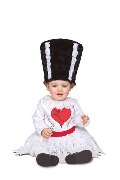 My Other Me Disfraz Bebé Novia De Frankie Vestido Y Gorro Talla 12-24 Meses