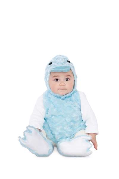 My Other Me Disfraz de Patito Peluche Azul (Vestido, Gorro, Cola y Patucos) 6-12 Meses