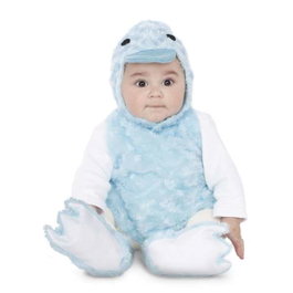 My Other Me Disfraz de Patito Peluche Azul (Vestido, Gorro, Cola y Patucos) 6-12 Meses