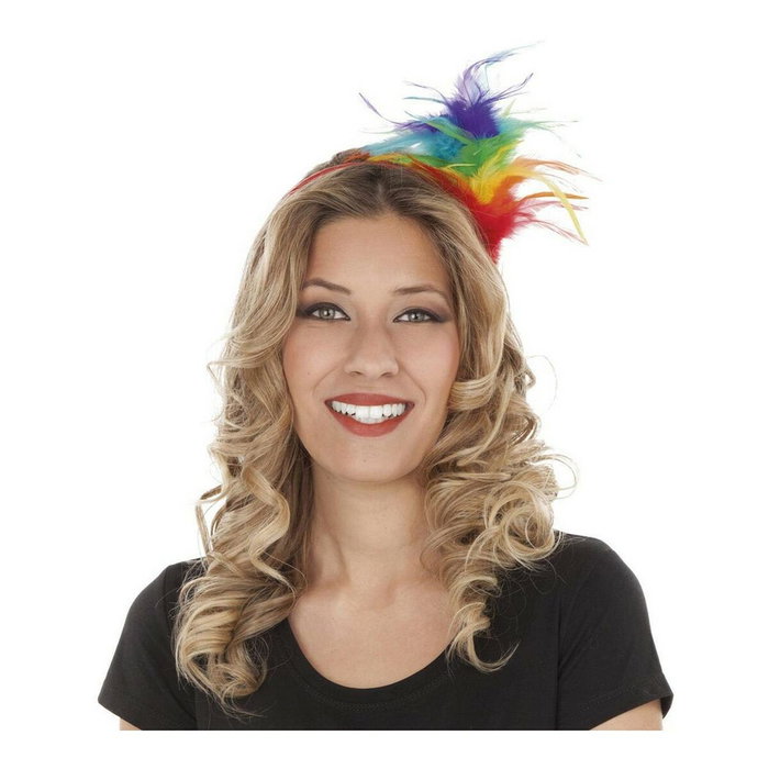 My Other Me Diadema de plumas Arco Iris Multicolor My Other Me Diadema de plumas Arco Iris Multicolor