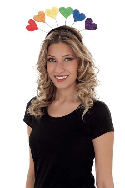 My Other Me Diadema Corazones Arco Iris Talla Única My Other Me Diadema Corazones Arco Iris Talla Única