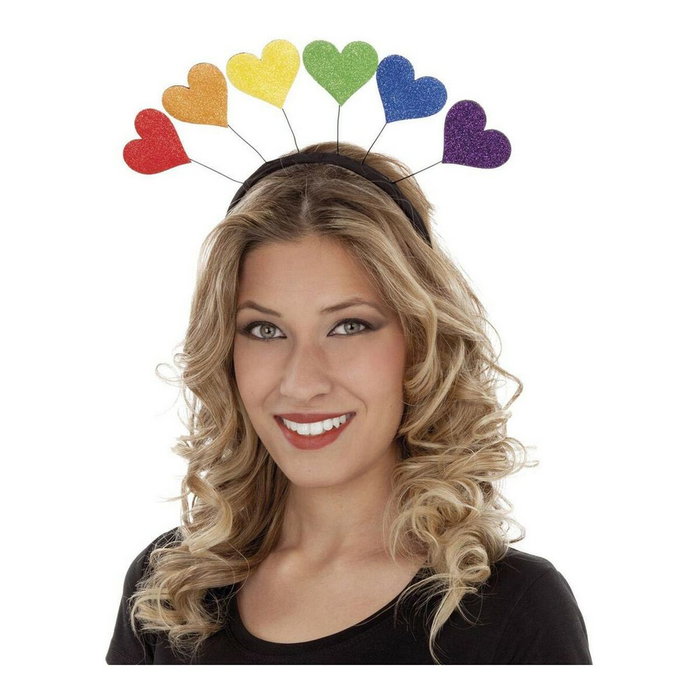 My Other Me Diadema Corazones arco iris talla única My Other Me Diadema Corazones arco iris talla única