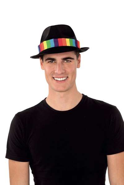 My Other Me Sombrero Ganster Negro Rainbow Talla Única Adulto Poliéster My Other Me Sombrero Ganster Negro Rainbow Talla Única Adulto Poliéster