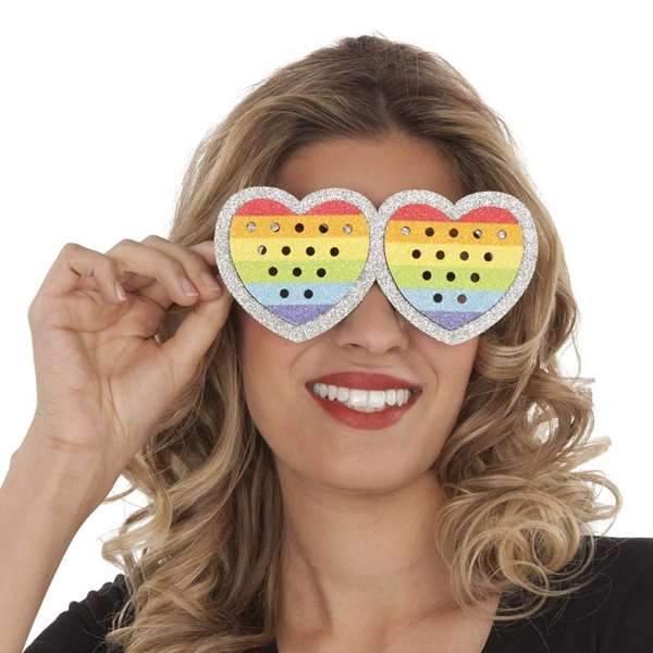 My Other Me Gafas Gay Arco Iris Talla Única Multicolor PVC