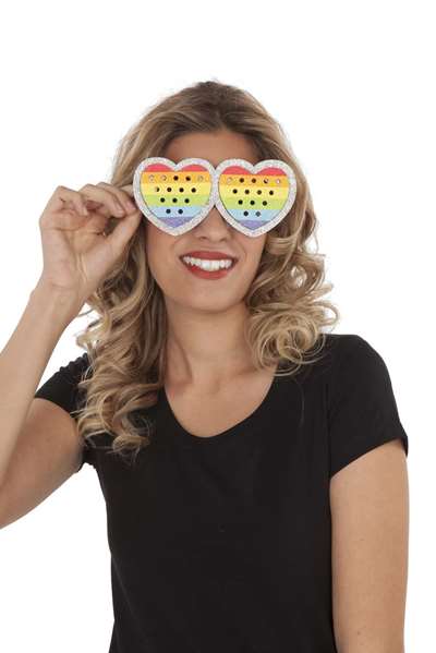 My Other Me Gafas Gay Arco Iris Talla Única Multicolor PVC