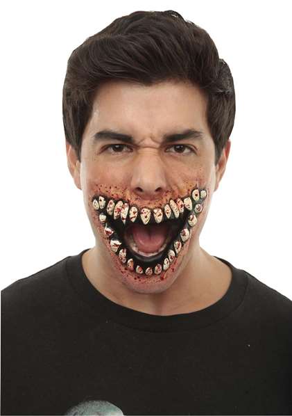 My Other Me Aplicación Sonrisa Horrorosa de Látex para Adulto