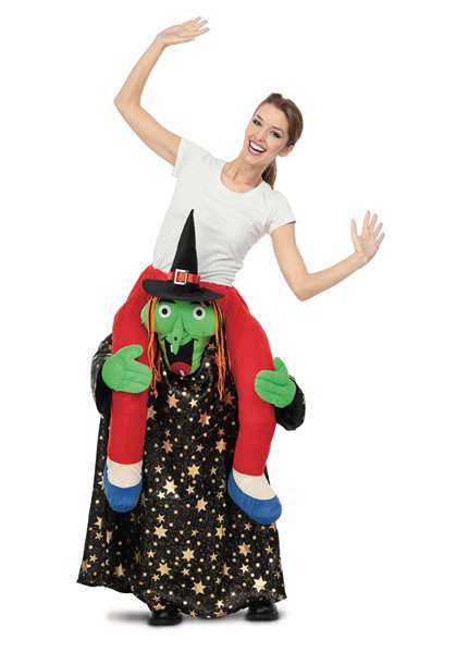My Other Me Disfraz Ride-On Bruja Estrellas Talla ML Unisex