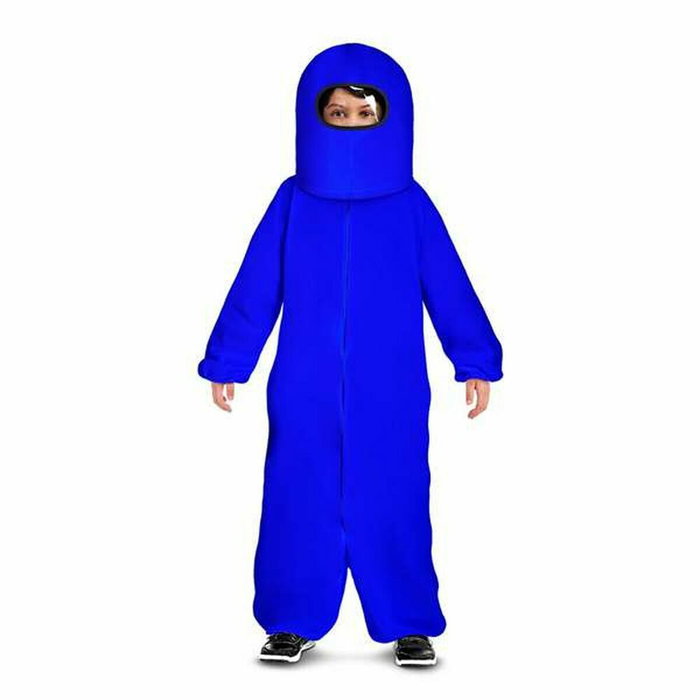 My Other Me Disfraz Among Us Impostor Blue XL (Escafandra Y Traje Con Cremallera Y Bolsillos) moving