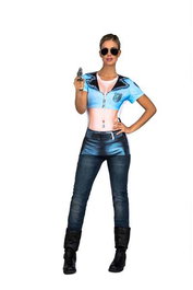 Disfraz para Adultos My Other Me Policía Sexy Camiseta