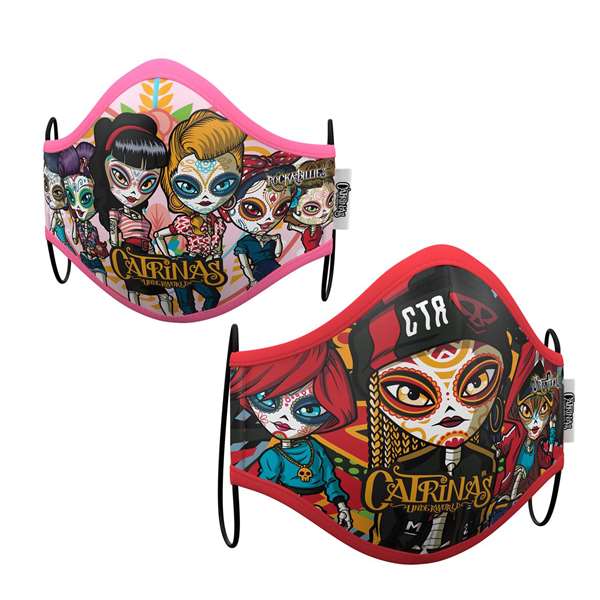 My Other Me Catrinas Premium Higienic Mask Talla 10-12 Años Multicolor