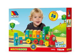 Molto Tren de Bloques y Construcción 28 Piezas