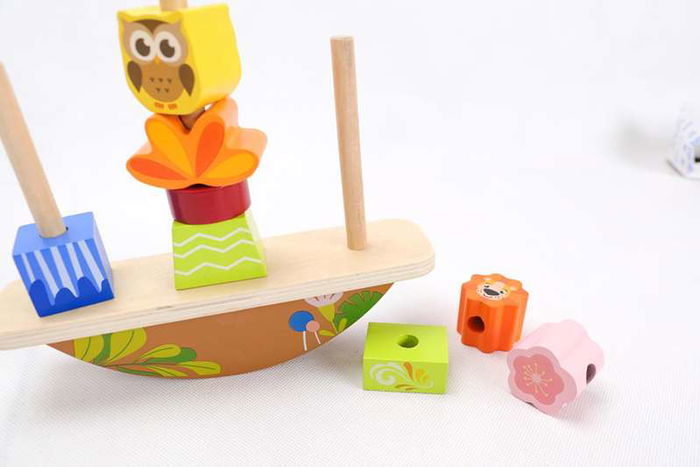 Molto Balancín apilable de madera 20x11x5 cm