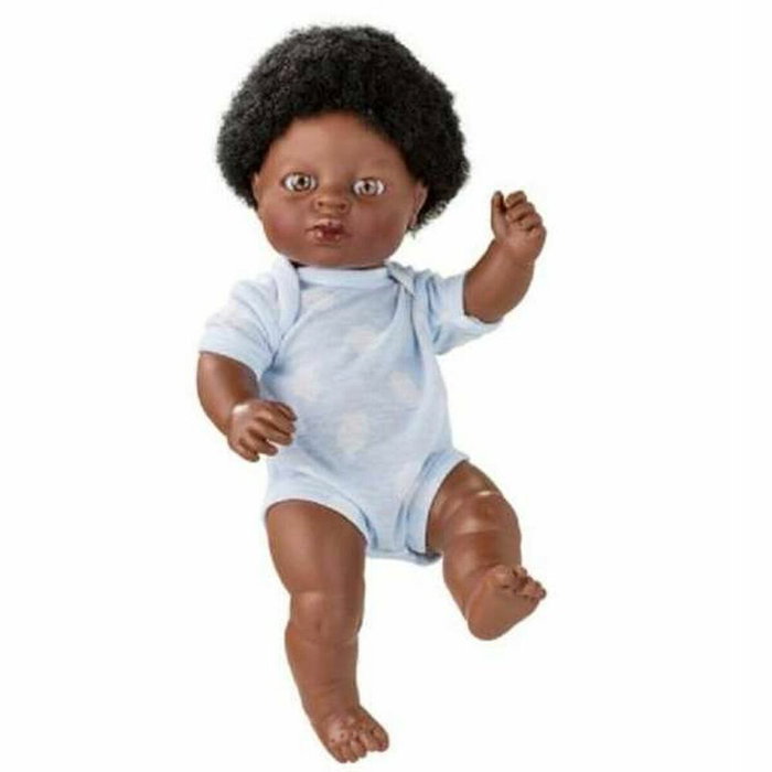 Berjuan Muñeca Newborn Niña Africana con Ropa 38cm