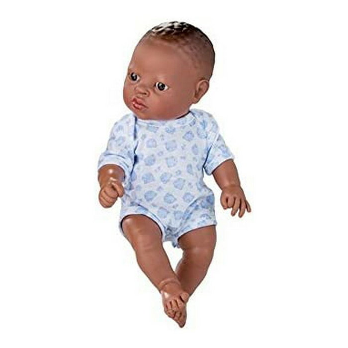 Berjuan Muñeca Newborn Niño Africano de 30 cm con Ropa