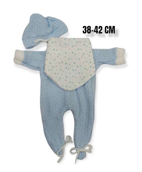 Berjuan Lana Azul Babero Mas Gorro