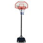 Ociotrends Canasta de Baloncesto Ajustable en Altura de 1.65m a 2.10m Hecha de Polietileno