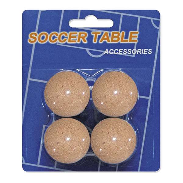 Ociotrends Blister 4 Pelotas Corcho Futbolin 35 mm