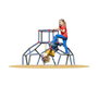 Ociotrends Centro de Juegos Dome Climber 170x170x118 cm - Azul