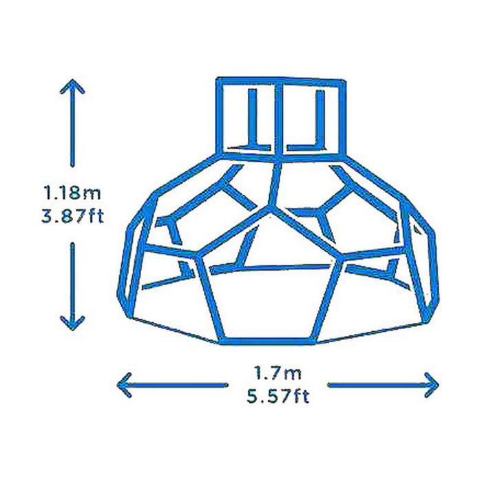 Ociotrends Centro de Juegos Dome Climber 170x170x118 cm - Azul Ociotrends Centro de Juegos Dome Climber 170x170x118 cm - Azul
