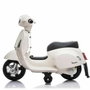 Ociotrends Moto mini Vespa blanca 6V 4 AH