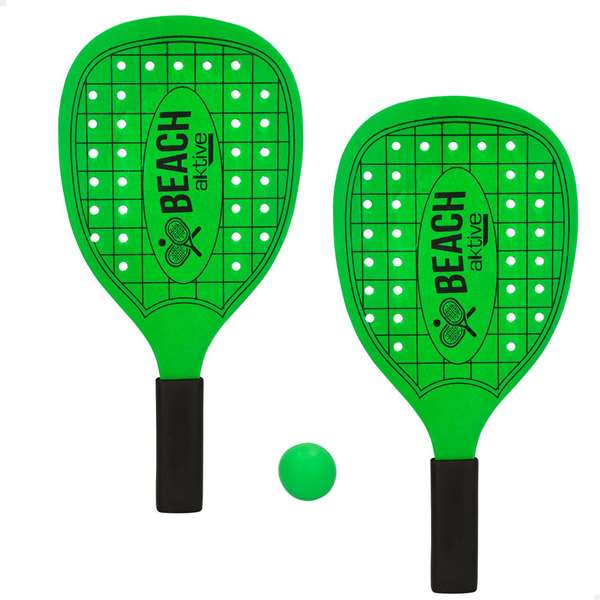 Color Baby Palas de Playa de Madera Neon con Mango EVA 20x40x0.7cm Modelos Surtidos