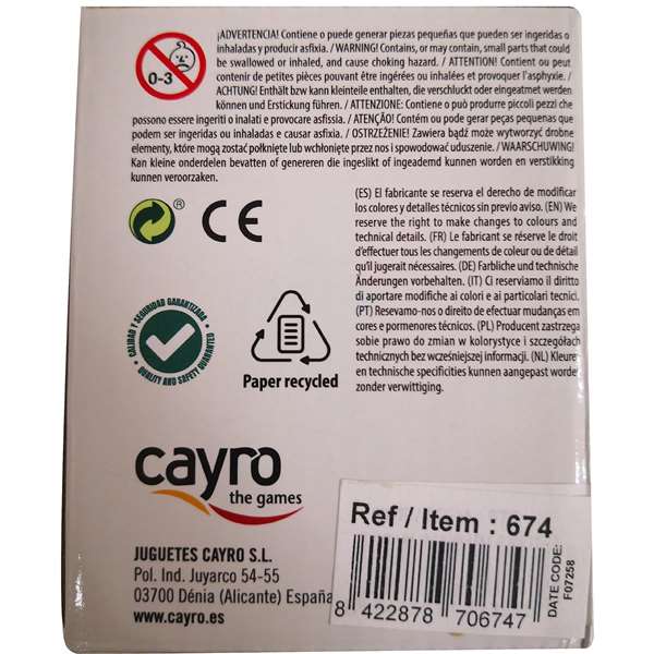 Cayro Cubilete de cuero forrado con dados Póker 8x10x8